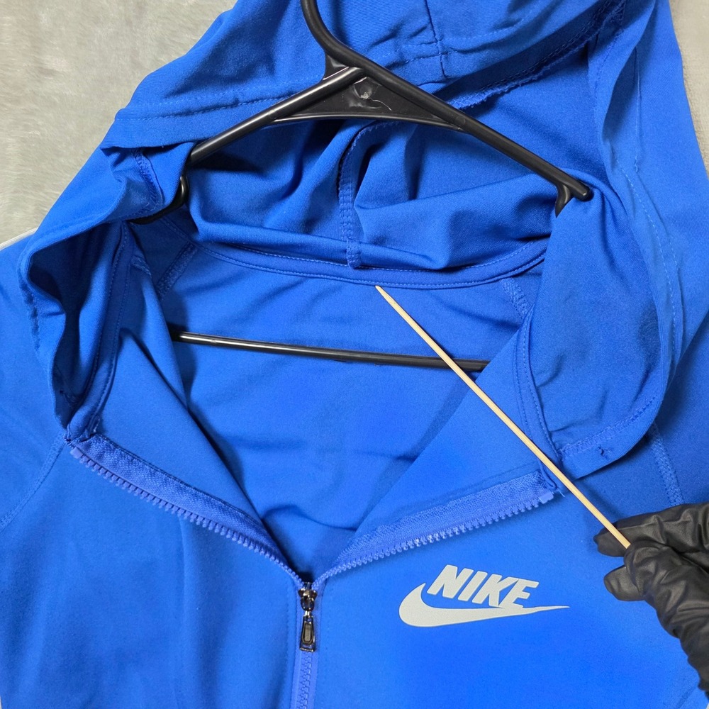 Nike Full Zip‎ Hoodie Womens Size S Blue Fair Condition Sportswear Track Jacket - Picture 2 of 12
